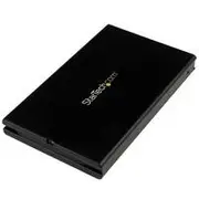 StarTech USB 3.1 2.5in SATA SSD HDD Enclosure w/ Integrated USB-C Cable - S251BU31C3CB