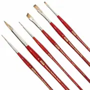 AS-216 Mongoose Synthetic Combo Brush Set 6 pcs