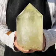 6.6LB Natural Smoky Citrine Quartz Obelisk Crystal Wand Point Healing G5344