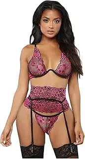 [KSDFIUHAG] Women's Exotic Apparel Sexy Lingerie Corset Bra Thong Garter