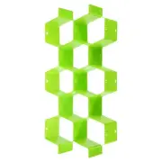 4 Pcs Plastic Adjustable Separator Drawer Organizer Divider, Green