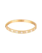Eye Candy LA The Luxe Collection Titanium CZ Shab Cuff Bracelet