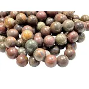 Sedona Earth Jasper Natural Gemstone Round Shape Beads Strand Beads Size 16mm