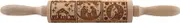 Aswalling Nativity Pattern Xmas Christmas Wooden Embossing Rolling Pin with 9 Different Scene for Baking Embossed Cookies