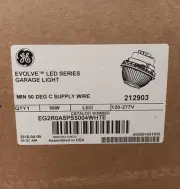GE Evolve Series LED Garage Light 210903 EG2R0A5PS5004WHTE 120-277V 56W
