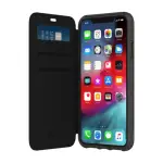 【GRIFFIN】SURVIVOR CLEAR WALLET FOR IPHONE XS MAX 黑色側翻透黑背蓋防摔皮套