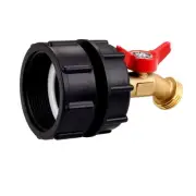 IBC Tote Adapter 2.44" Fine Thread Adapter for 275-300 Gallon IBC Tote Tank, ...