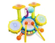Drum Set for Toddlers, Toddler Drum Kit, Kids Drum Kit Instrument, Toy Girl Boy