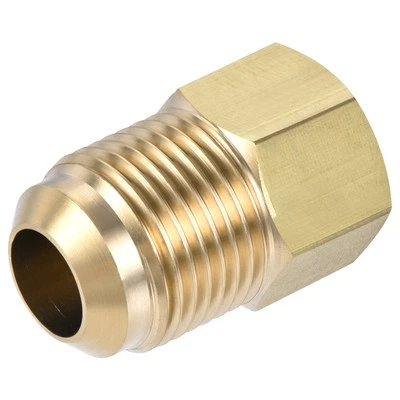 Brass Pipe Fitting 1/2 SAE Flare Male 1/4 SAE Female Thread Tubing Connector