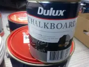 DULUX 500ML CHALKBOARD WATER/BASE BLACK COLOUR PAINT