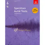 【凱翊︱ABRSM】SPECIMEN AURAL TESTS GRADE 6 WITH CD