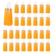 25pcs Insulated Take Out Bags, 4.7" x 3.9" x 11" Thermal Lunch Bags Orange