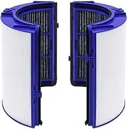 TP06 Replacement Filter Compatible with Dyson HP06, HP09, TP06, TP09, PH01, PH02, PH03,HP07, TP07,360° Combi Glass Filter,2-in-1 HEPA + Carbon Filter #Part No.970341-01 & 965432-01