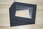10 x Professional Picture Framing Mat Boards A4 with 7" x 10" Photo Window