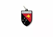 keychain key chain ring flag national souvenir shield papua new guinea