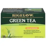 Bigelow Classic Decaf Green Tea Bags Caffeine Free 20 Count