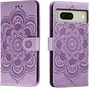 Shitomua for Google Pixel 8 Case Wallet with Card Holder Kickstand Magnetic Soft Leather Flip Fold Case for Google Pixel 8 Cover (Purple)