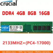Crucial DDR4 4GB 8GB 16GB 2133 PC4-17000 288pins Desktop Memory Dimm Ram 1.2V