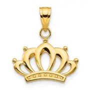 10K Yellow Gold Crown Charm