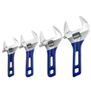 Large Opening Adjustable Wrench Spanner with Short Handle 4'' 5'' 6'' 8"(4''+...