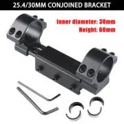 25.4mm 1" 30mm High Airsoft Rifle Scope Rings Zero Recoil Mount Fit 20mm Rail