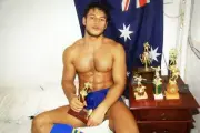 [K054] Handsome Man Cute Male Model Showing Off Body Physique Art Photography