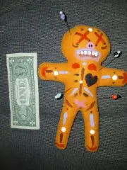 Hand Made Authentic Voodoo Doll Set With Pins Metaphysical Witchcraft Wicca
