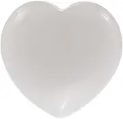 uxcell Natural Heart Shaped Crystal Stone, 1.2 Inch Mini Polished Love Gemstone Crystal, Pocket Rock Engraved Worry Stones for Women Gifts Meditation, Agate Gray