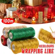 100m 16Strand Tag Ribbons Rope Craft Wedding Gift Wrapping Cord DIY Decor String