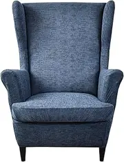 KRFOONN Wingback Chair Covers Slipcovers 2 Piece Stretch Wing Chair Covers Spandex Slipcovers Wingback Sofa Covers Armchair Covers Non-Slip Furniture Protector, 04