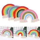 Multicolor Decoration Crafts Rainbow Tapestry Macrame Tassel Wall Hanging
