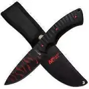 MTECH TACTICAL COMBAT SURVIVAL HUNTING KNIFE Fixed Blade Bowie RED TIGER