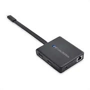 Cable Matters Dual Monitor USB C Hub (USB C Dock) with 2X 4K HDMI, 2X USB 2.0, Ethernet, and 60W Charging - Thunderbolt 3 Port Compatible with Windows, Support One External Display with MacBook Pro