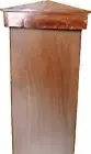 Aluminium Post Tube Pipe Fence End 75mm 3" 8 pieces TEAK 1800mm Powder coated