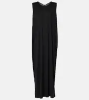 [The Row] The Row Lidia silk maxi dress AU 12 black