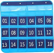 TEHAUX Numbered Mobile Phone Holder Classroom Storage Bag Wall Hanging Organizer Simple Card Organizer Phone Storage