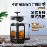 在飛比找遠傳friDay購物優惠-不銹鋼過濾網沖茶器 手沖咖啡壺 法壓壺 塑膠耐熱高硼矽法式濾