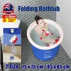 Portable Folding Bathtub Inflatable Water Tub Place Room Spa Massage Bath PVC