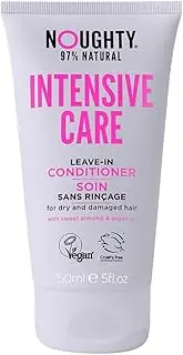 Noughty 97% Natural Intensive Care Leave In Conditioner, 97% Natural Sulphate Free Vegan Haircare, Hydrating Formula for Dry, Frizzy and Damaged Hair, with Sweet Almond and Argan Oil 150ml