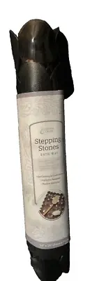 Crystal Creek Stepping Stones Bath Mat, Chocolate, 14" x 28"