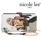 NWT Nicole Lee 'Lady In Black' RFID Wallet Pockets Wristlet