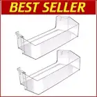 Whirlpool Refrigerator Door Shelf Bin Replacement - 16.66" x 4" x 6.87", 2-Pack