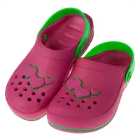 在飛比找momo購物網優惠-【布布童鞋】Rider心心相印桃紅色兒童布希鞋(I8J110