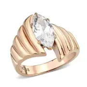 Wedding Rings for Women Engagement Cubic Zirconia Promise Ring Set for Her in Ro