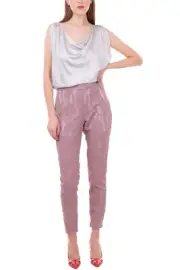 RRP €340 JUST CAVALLI Lace Trousers Size IT 40 / S Partly Lined Zipped Cuffs