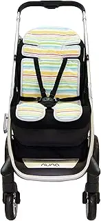 Babyhood Up in The Sky Stroller Liner, Blue/Stripe