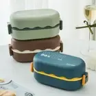 Plastic Compartmentalized Lunch Box Sealed Picnic Box Bento Box Students