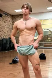 [L357] Male Model Showing Off Body Fine Art Hunky Physique MATTE OR GLOSS OPTION
