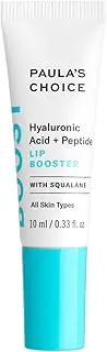Paula's Choice BOOST Hyaluronic Acid + Peptide Lip Booster, Hydrating Treatment for Lip Volume, Loss of Firmness & Fine Lines, with Squalane, Fragrance-free & Paraben-free, 10 ml