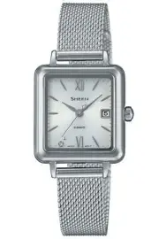 CASIO SHEEN Solar SHS-D400M-7AJF Silver sapphire glass Women's Watch New in Box